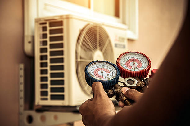 Professional Hvac technician working in Maple Lake, MN